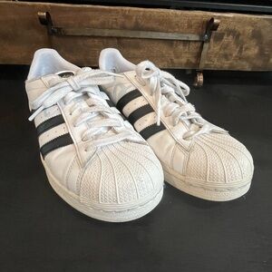 Adidas Superstar Classic White and Black Sneakers